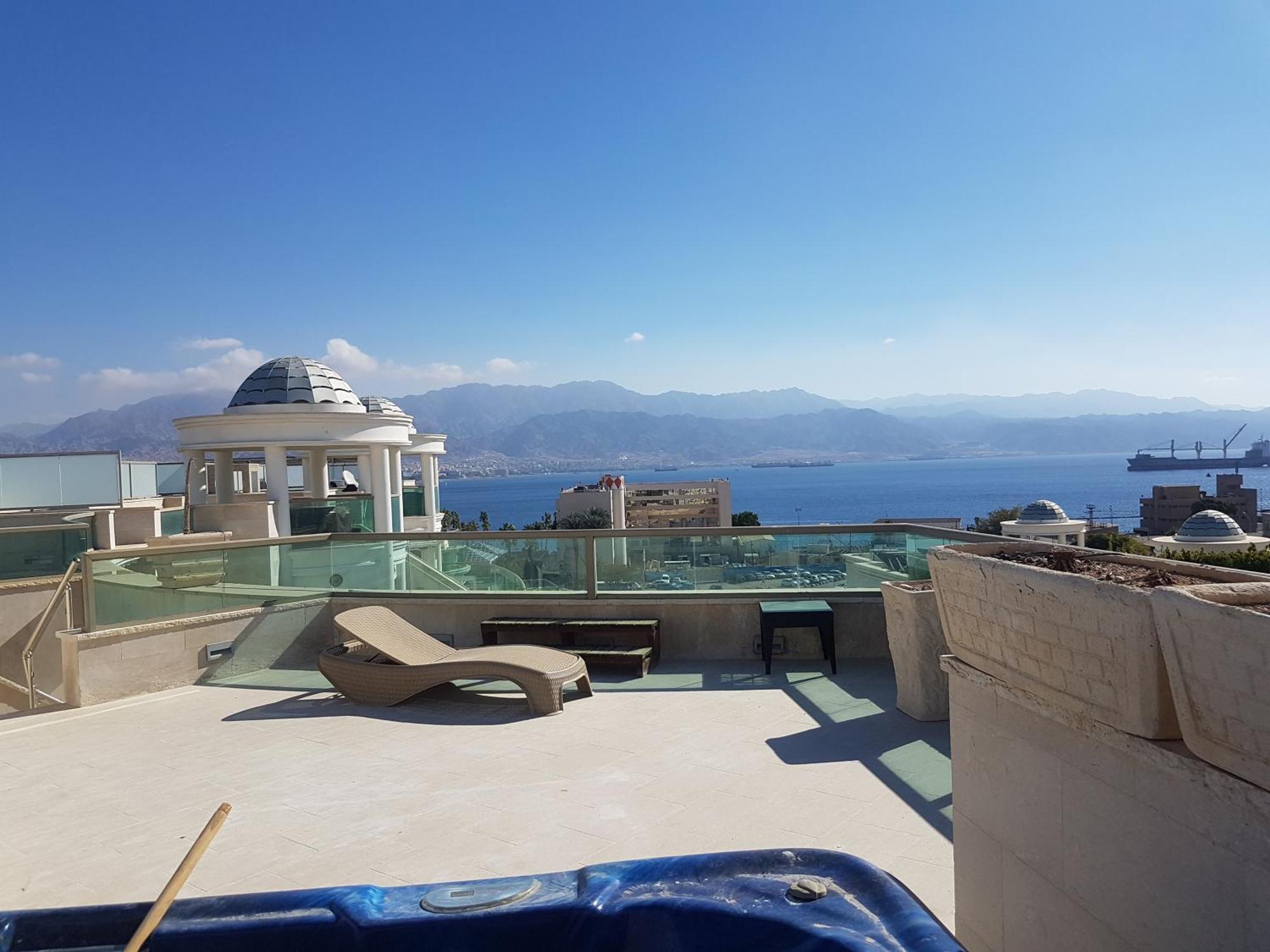 Palmore Top Luxury Penthause With Juccuzi First Line Of The Seaside Apartment Eilat Exterior photo